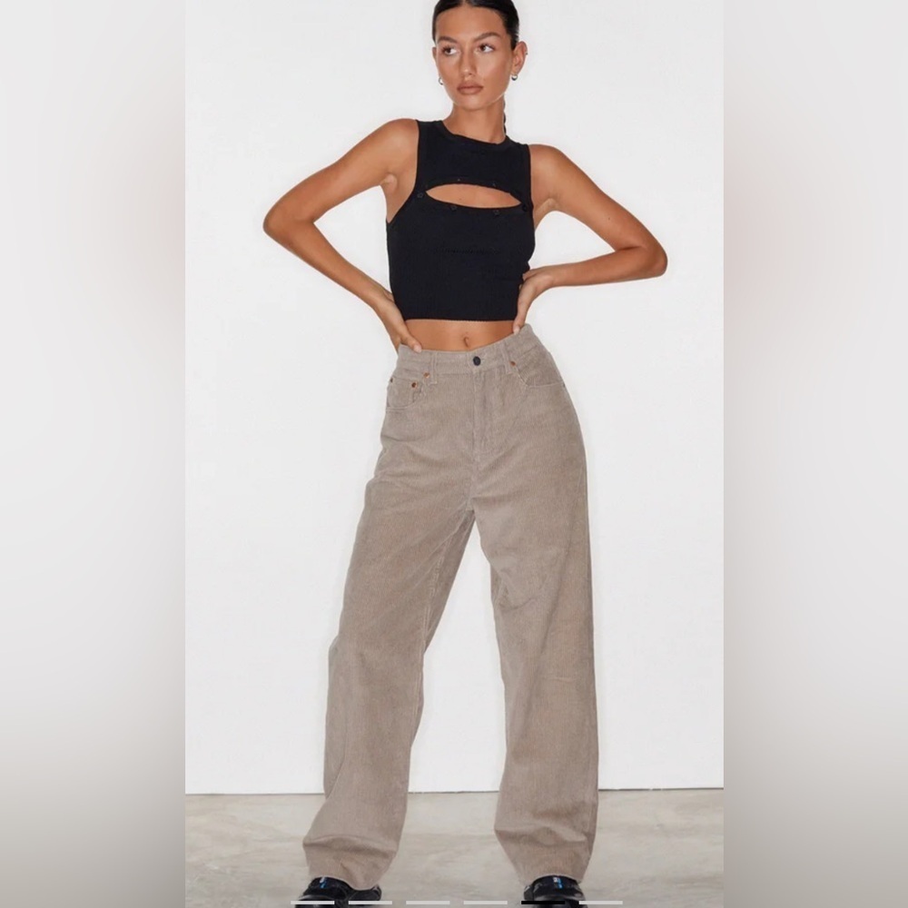 Motel Rocks Parallel Jeans In Corduroy - Picture 2 of 16
